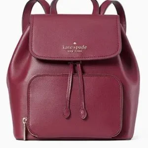 Kate spade beautiful Blackberry Preserve color  Darcy Flap Backpack NWOT Our Point of View on Kate Spade Darcy Leather Backpacks  main image 4